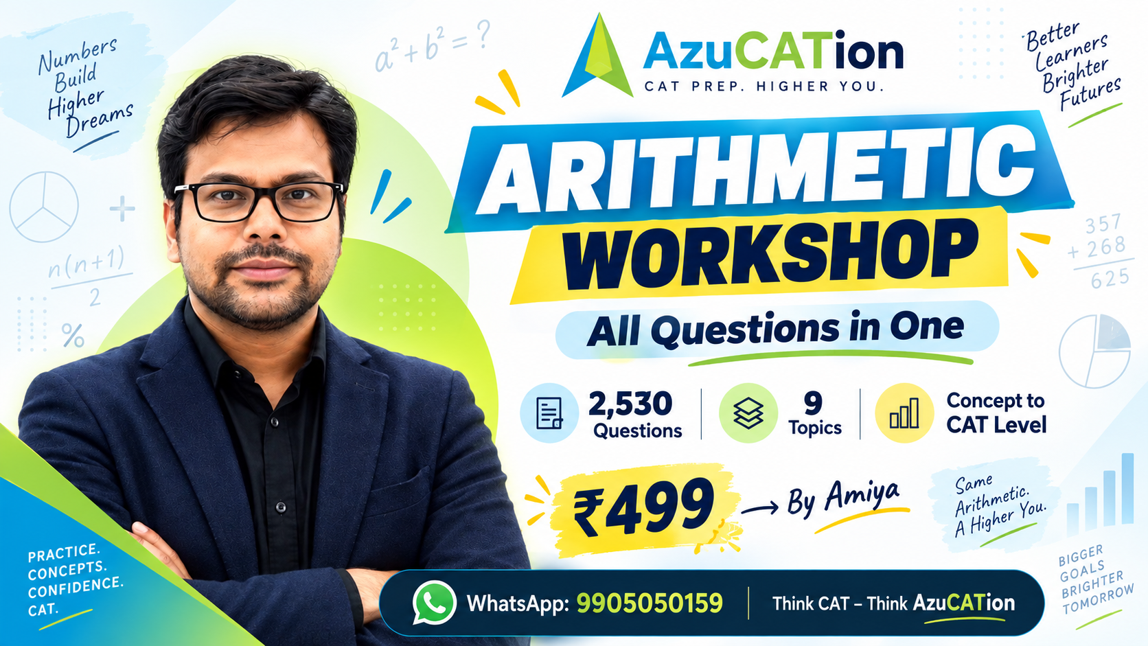 Arithmetic Workshop All Questions in One - Test Format