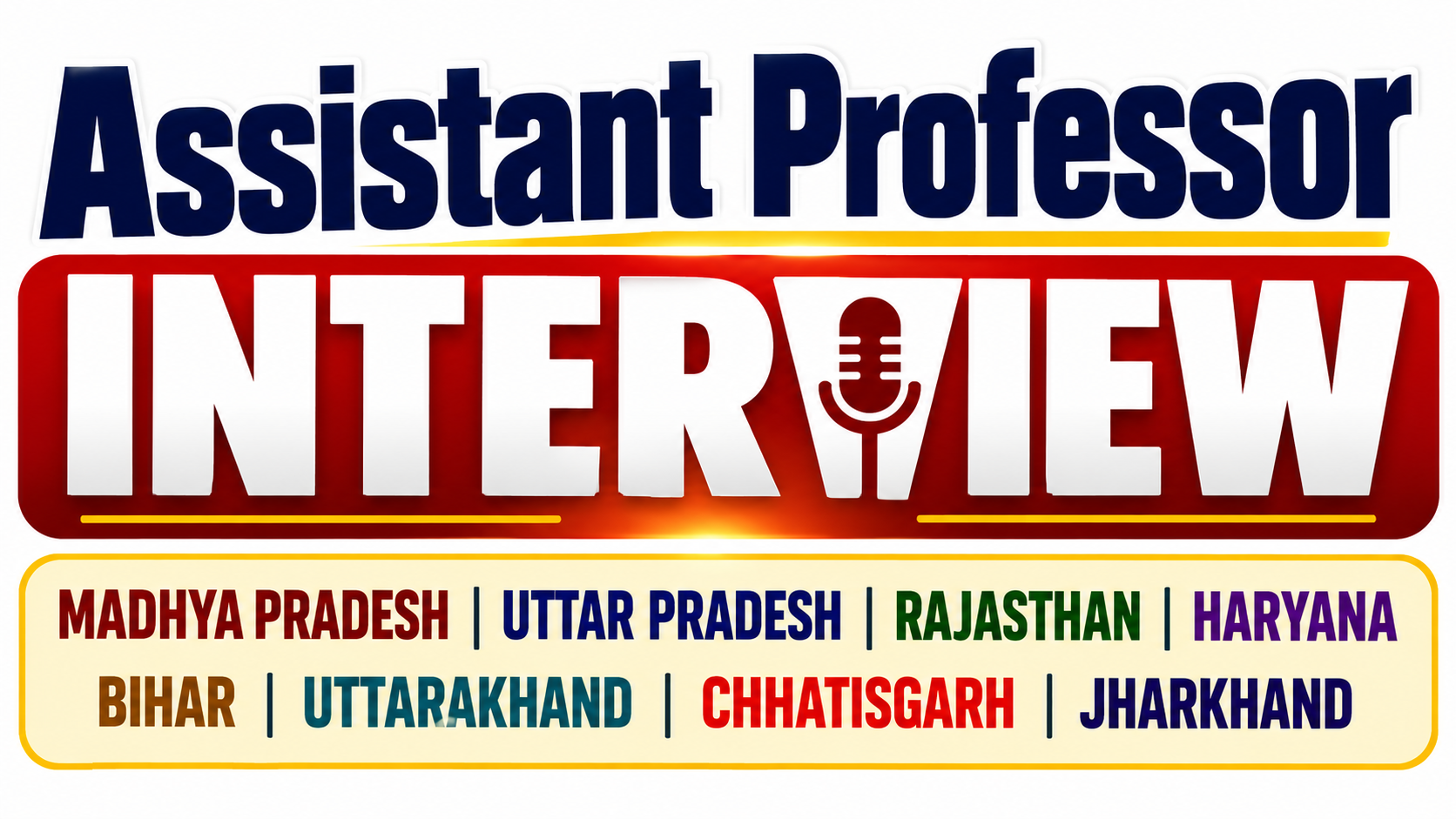 ASSISTANT PROFESSOR NTERVIEW (STATE WISE)