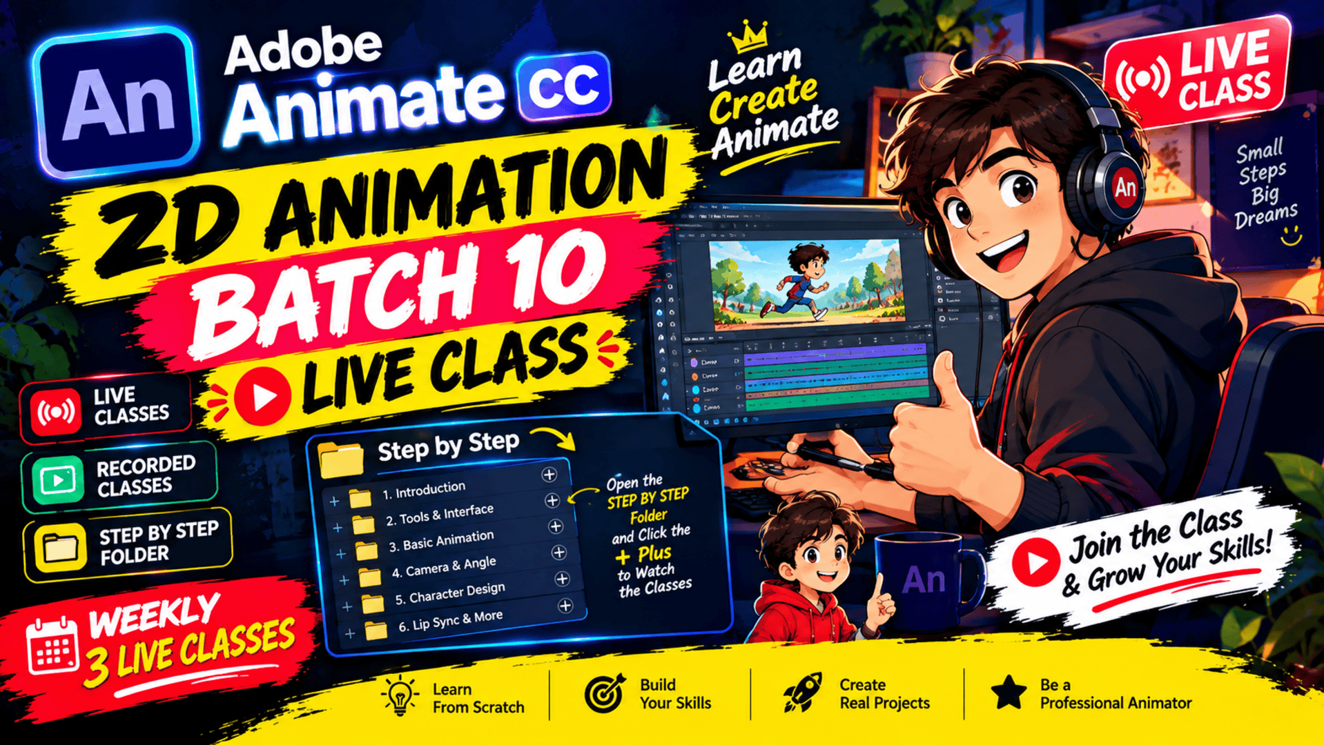 2d Animation Batch 10 Live Class Backup Recorded Class