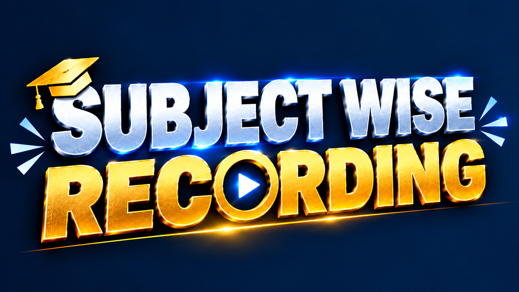 ๐๐ฅ SUBJECT WISE RECORDING