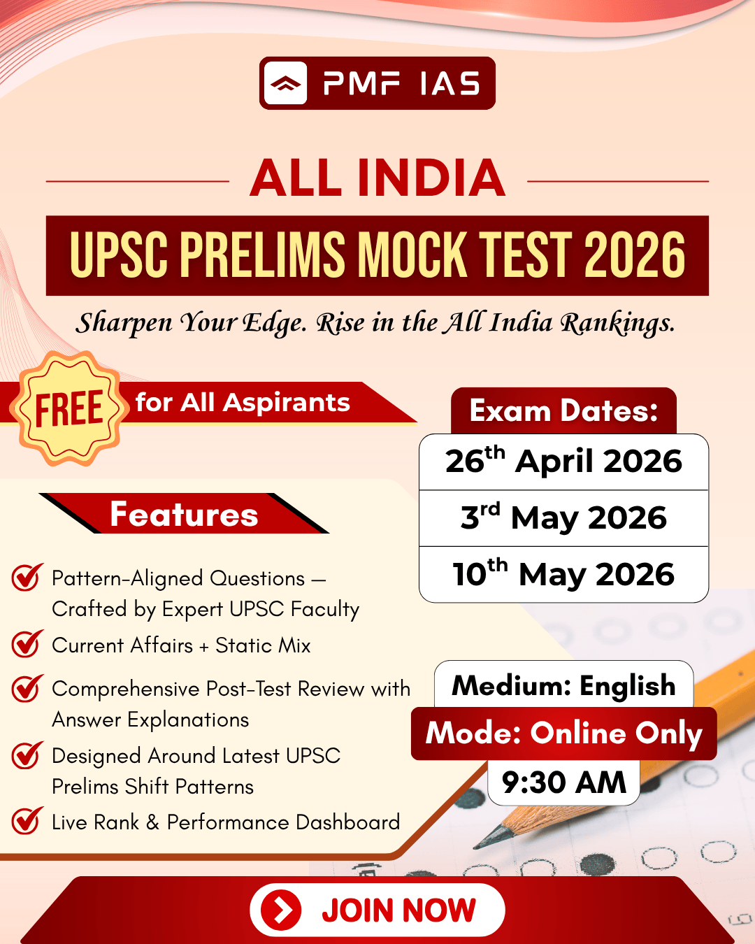 UPSC Prelims Mock Test 2026