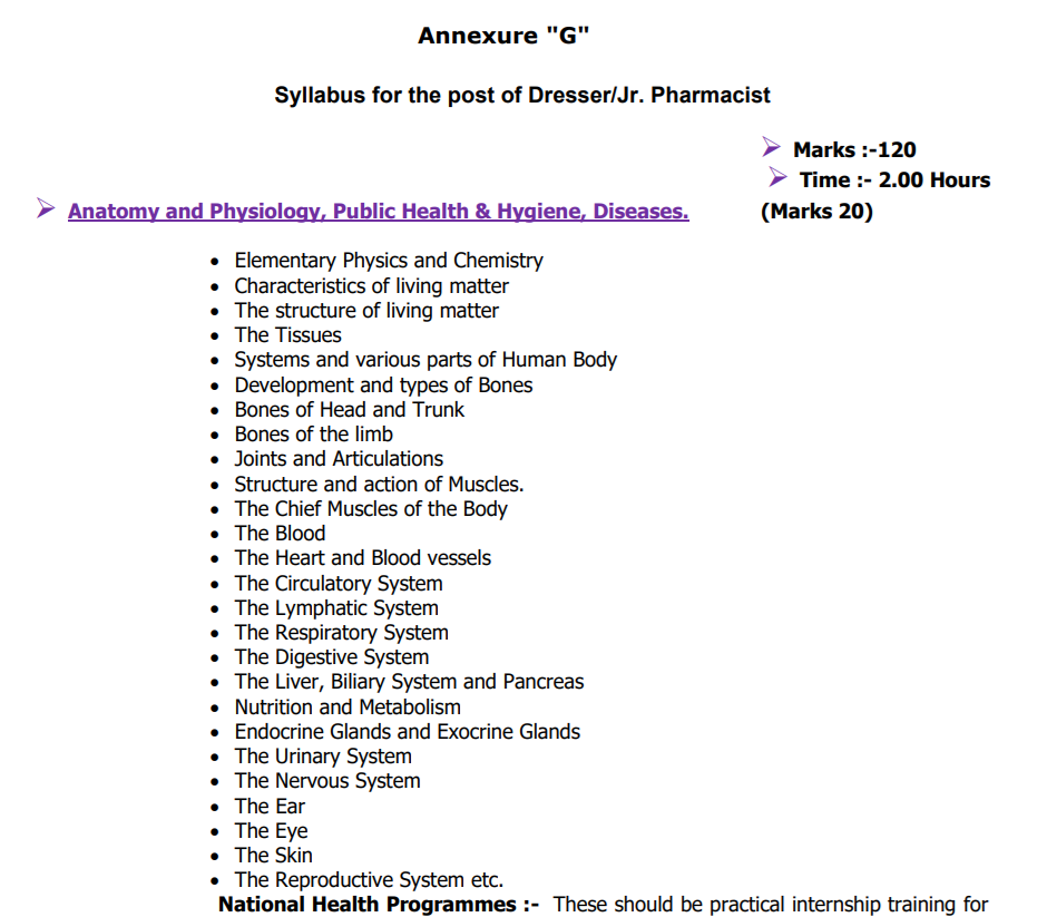 jkssb junior pharmacist syllabus 2026