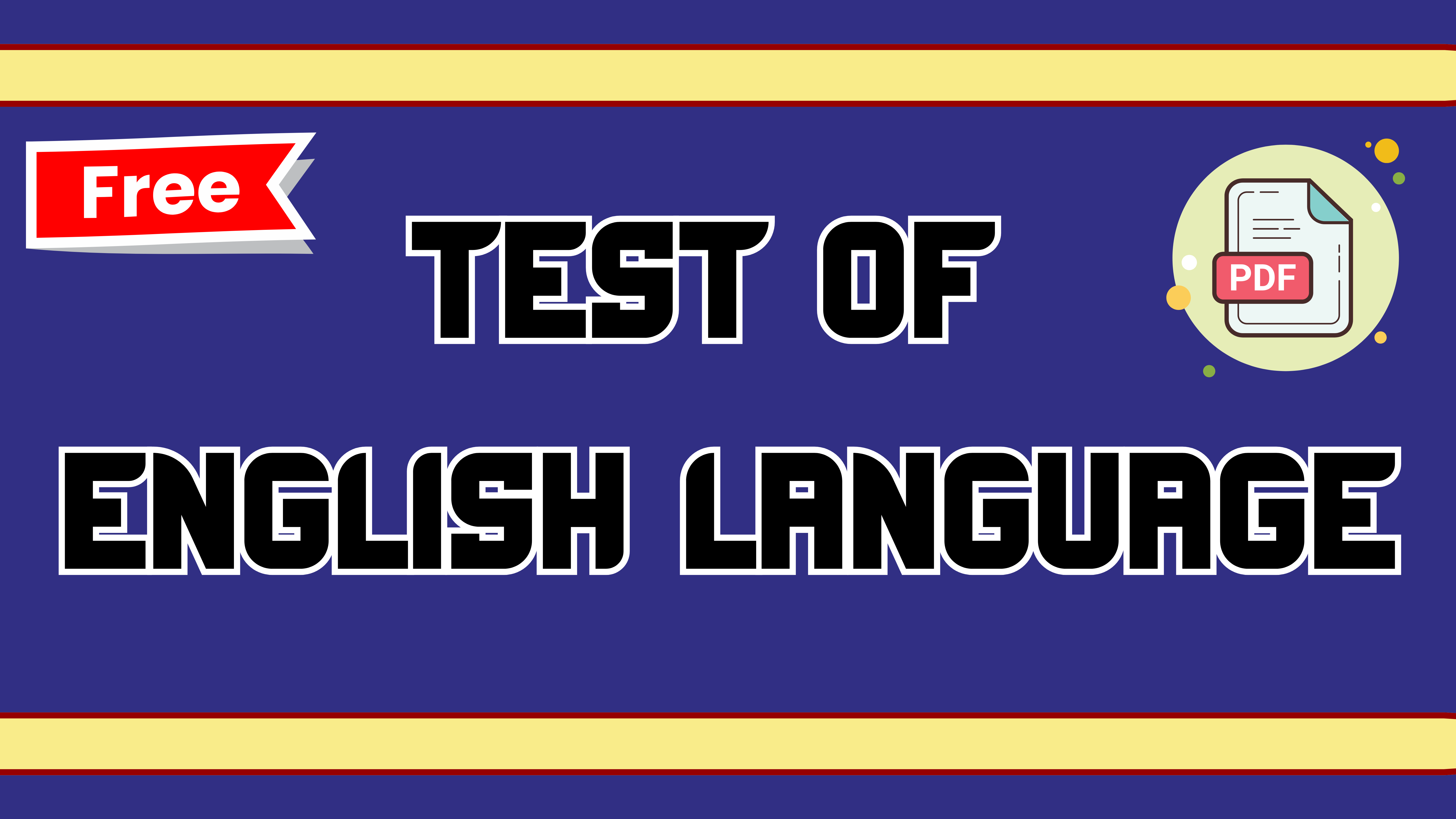 Test of English Language K Kundan