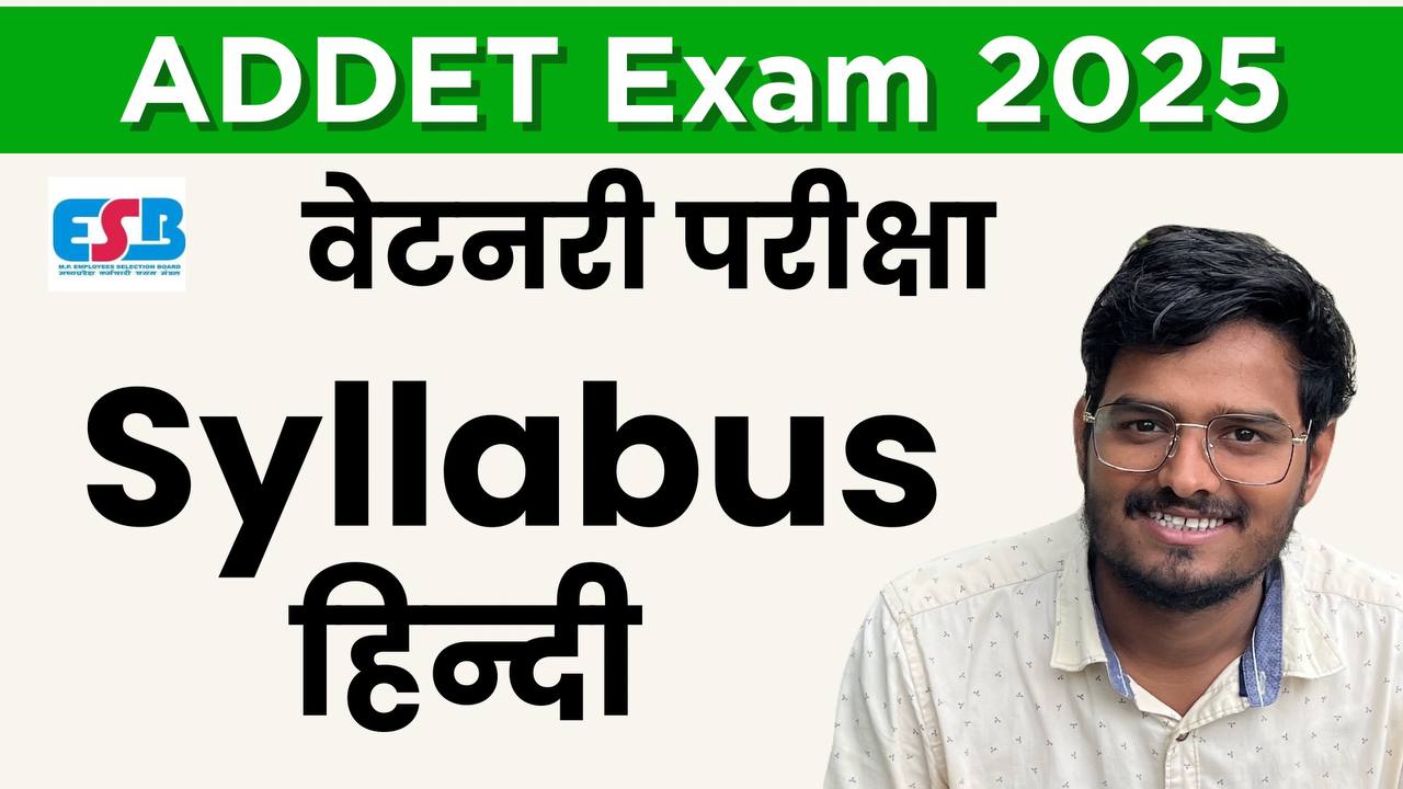 ADDET HINDI SYLLABUS