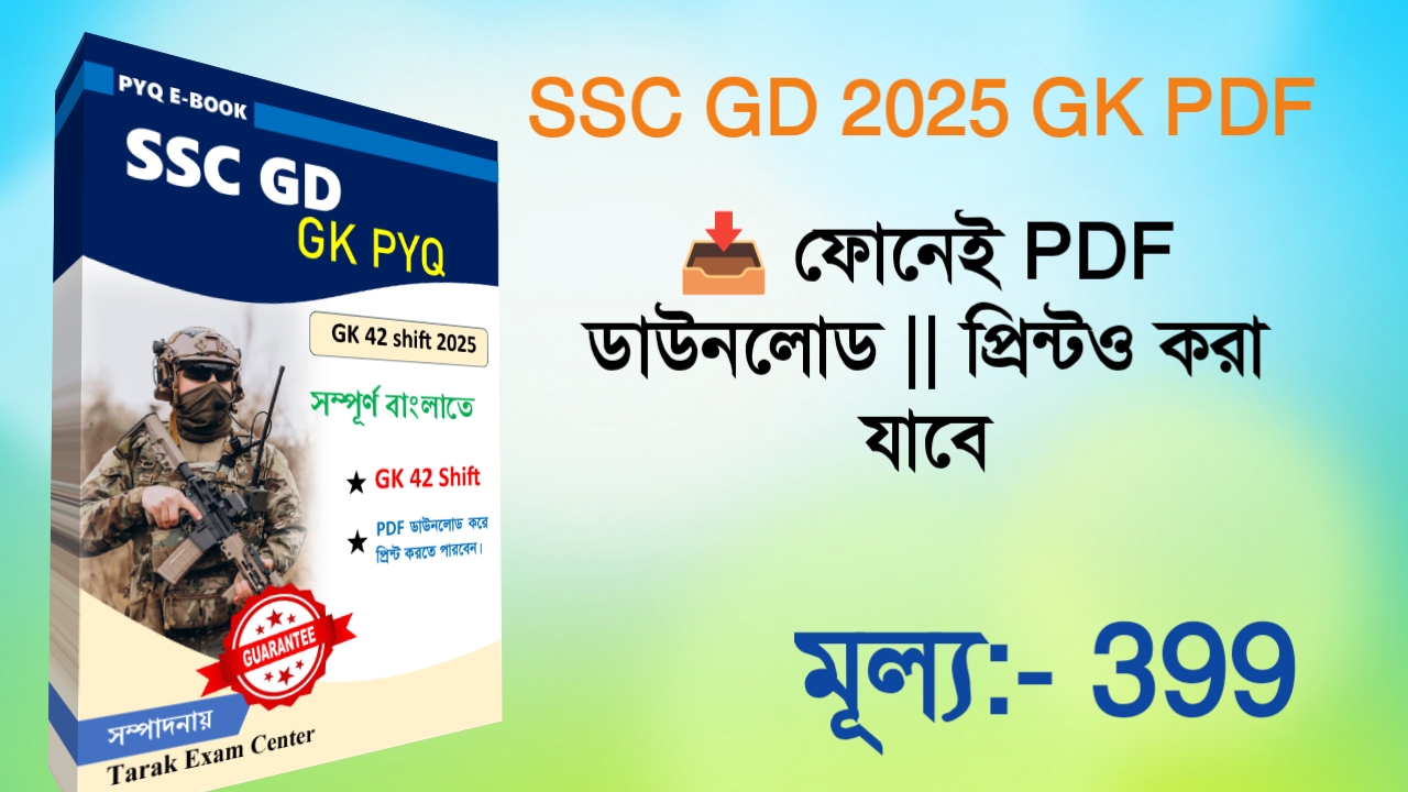 SSC GD GK PDF 2025
