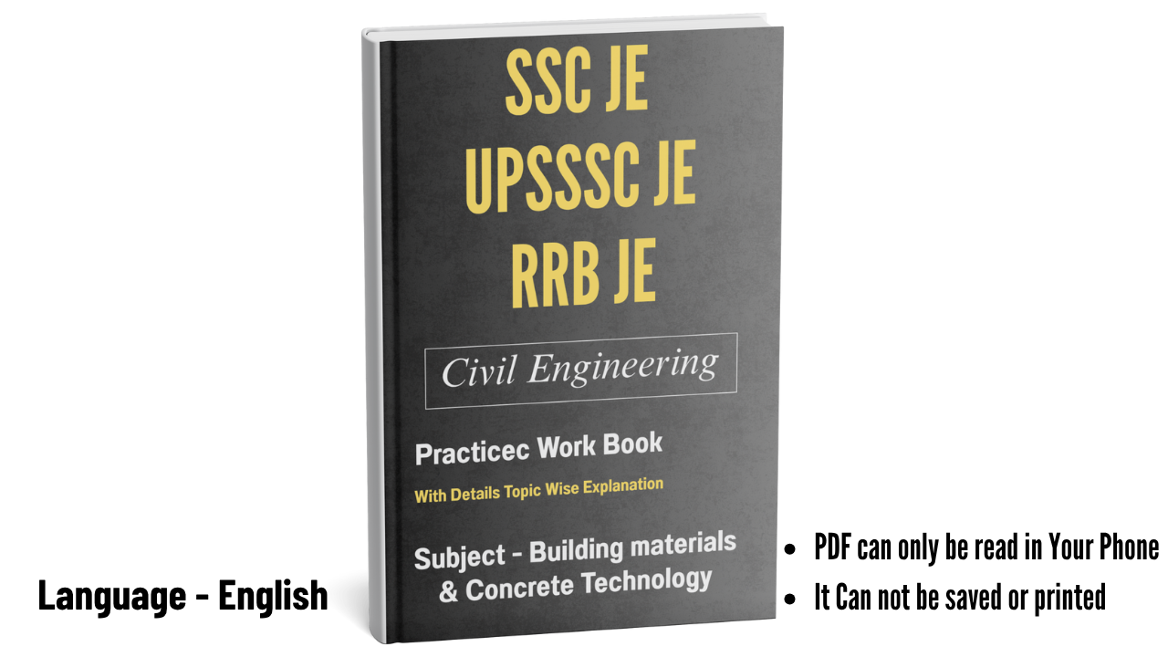 Building materials & Concrete Technology Practice Work book (MCQ Language-English)