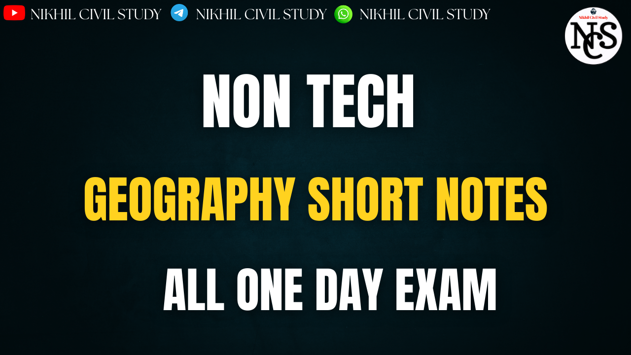 GEOGRAPHY SHORT NOTES NCS