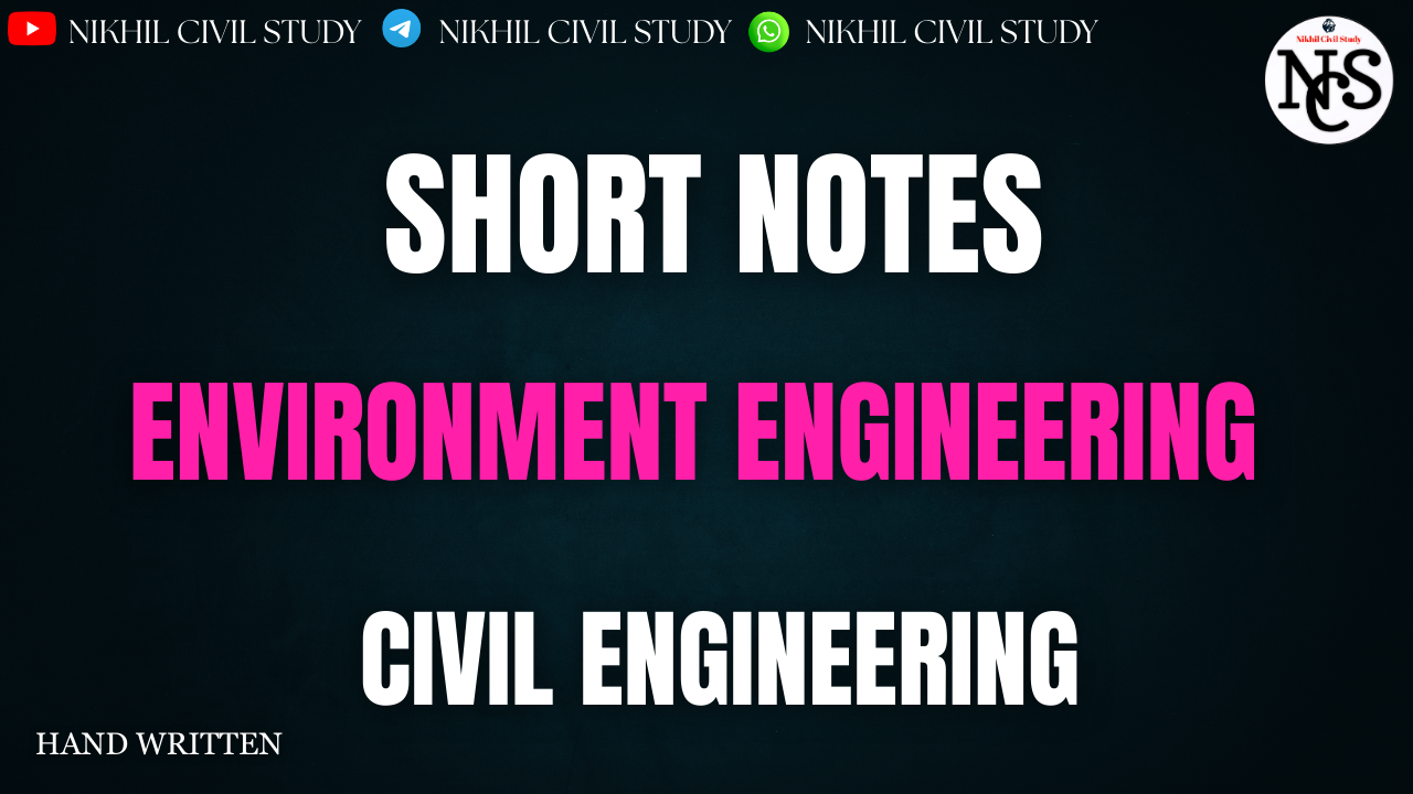 ENVIRONMENT ENGG SHORT NOTES NCS