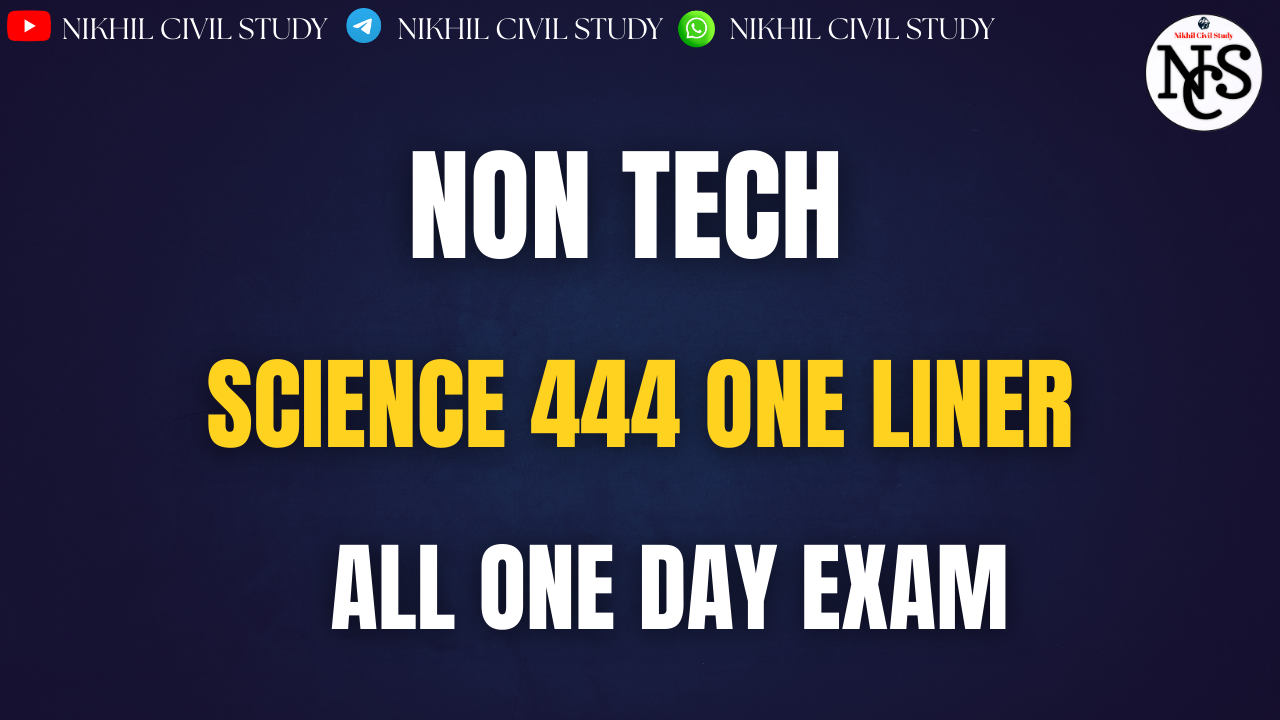 SCIENCE 444 ONE LINER NCS