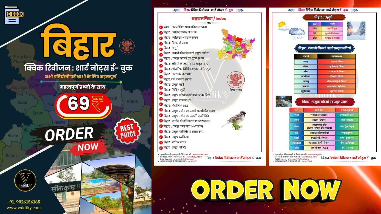 Bihar Quick Revision E-Book