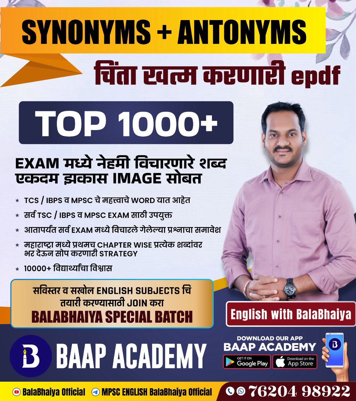 TOP 1000 SYNONYMS AND ANTONYMS