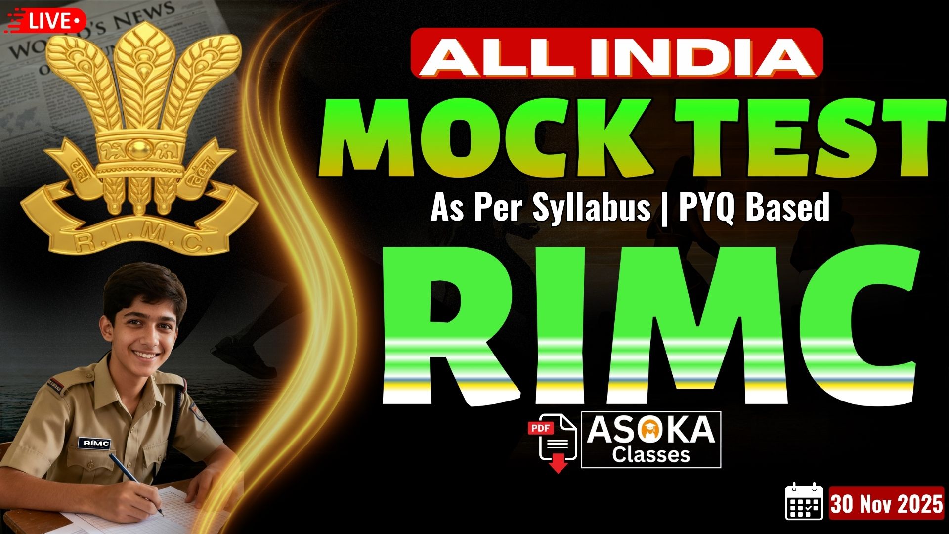 RIMC English All India Mock Test
