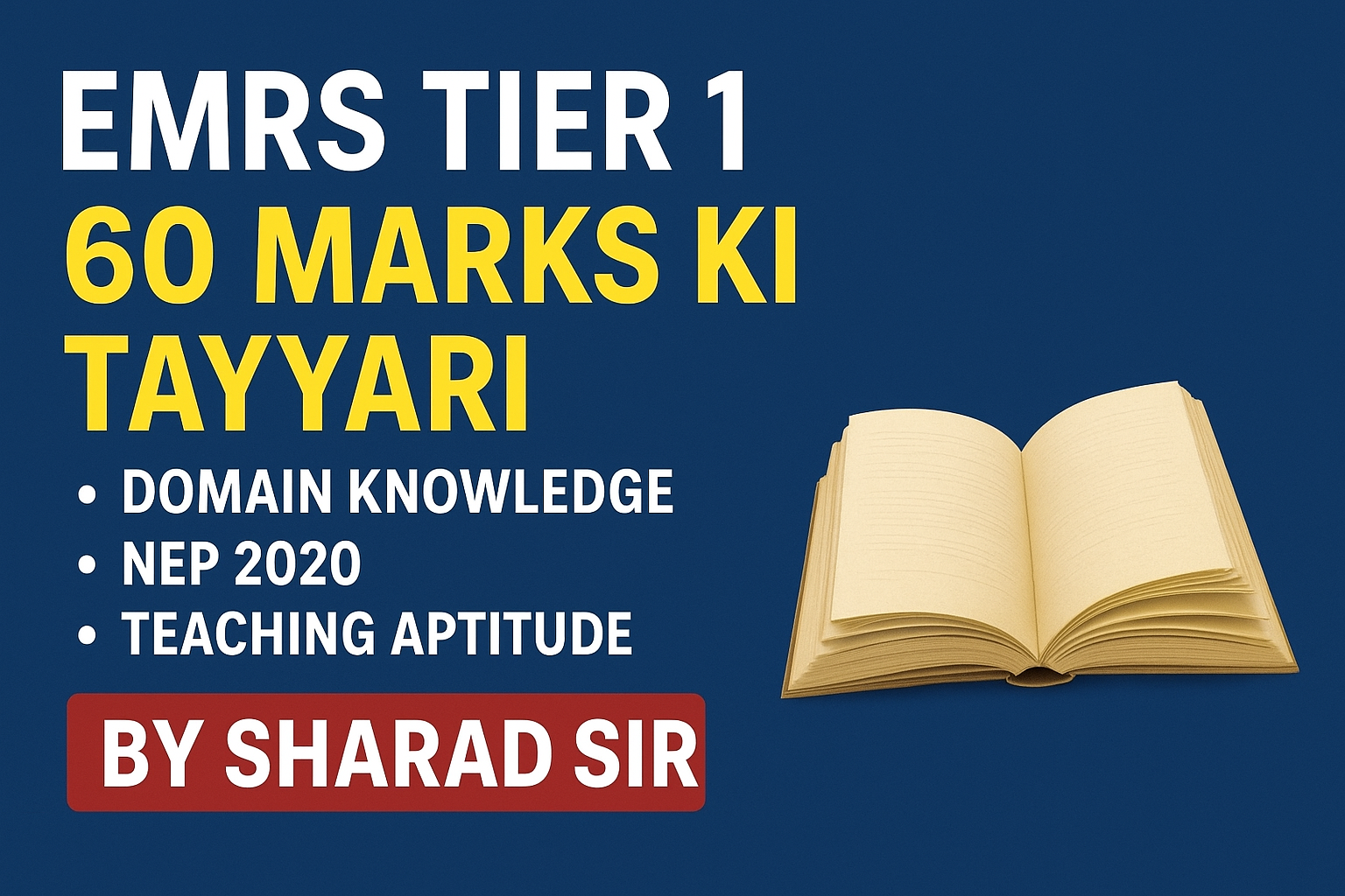 EMRS Tier -1  60 marks PDF