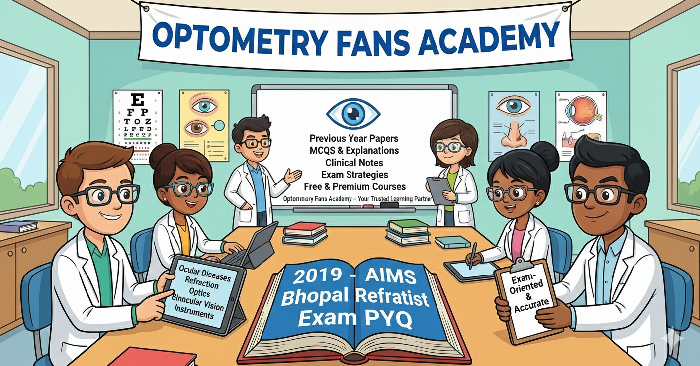2019 - AIIMS Bhopal Refractionist Exam PYQ 14 May 2019