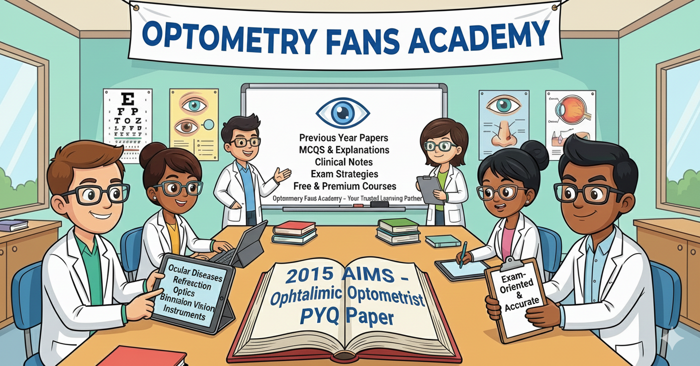 2015 AIIMS  – Ophthalmic Optometrist PYQ Paper.docx