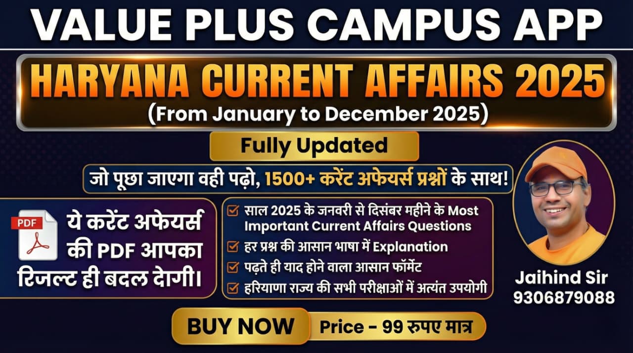 Haryana Current Affairs Full PDF