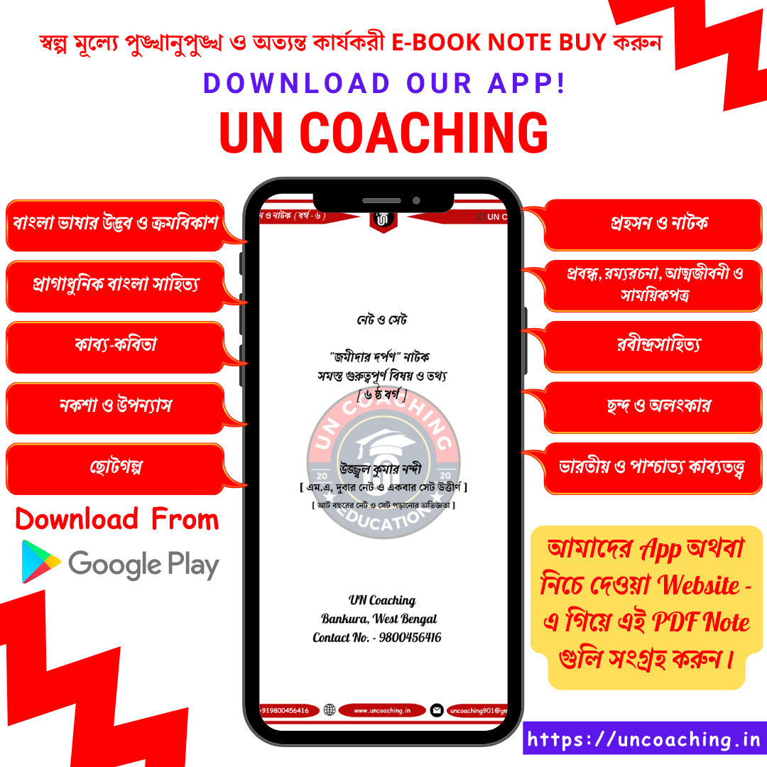 ''জমীদার দর্পণ'' নাটক (Full PDF Note)