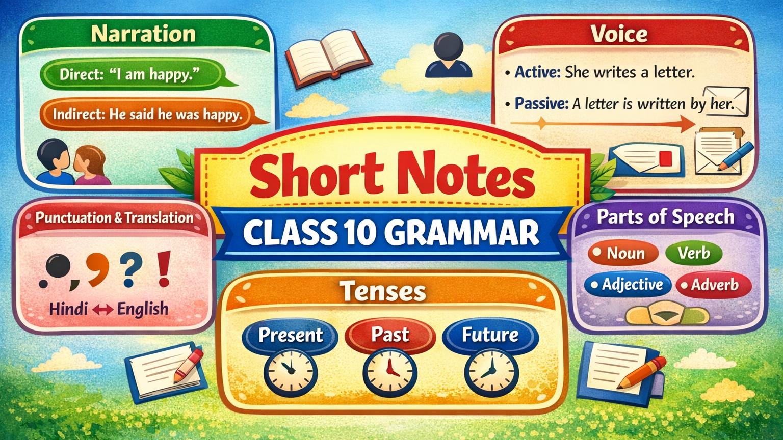 Short Notes Class 10 Grammar