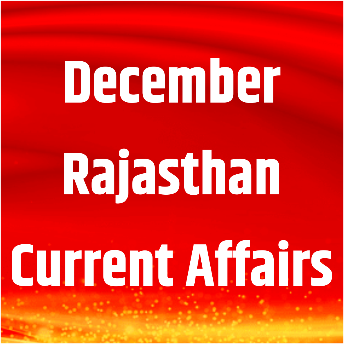 Rajasthab Current G.K. December