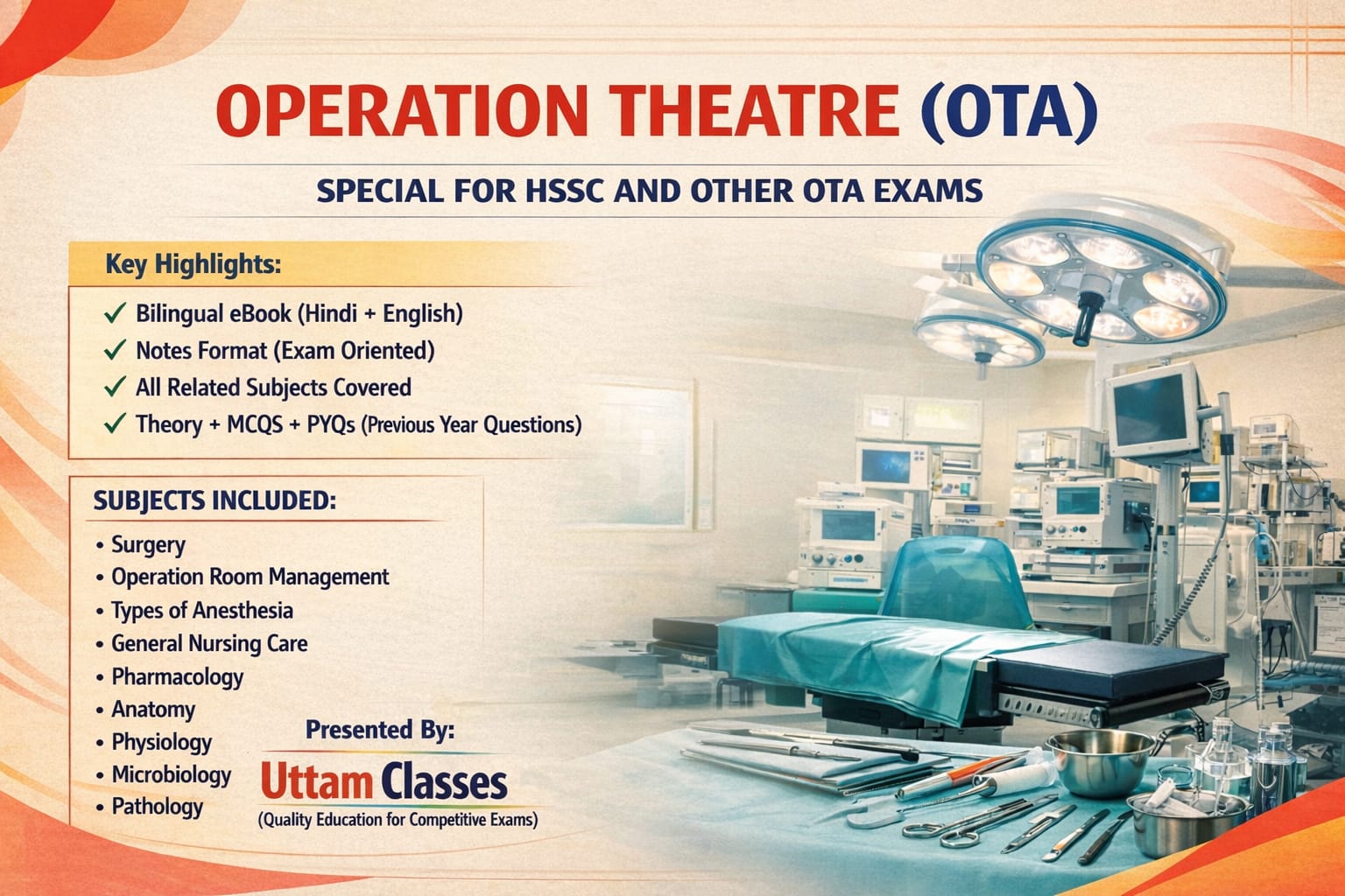 OPERATION THEATRE ASSISTANT(OTA) EBOOK OR NOTES