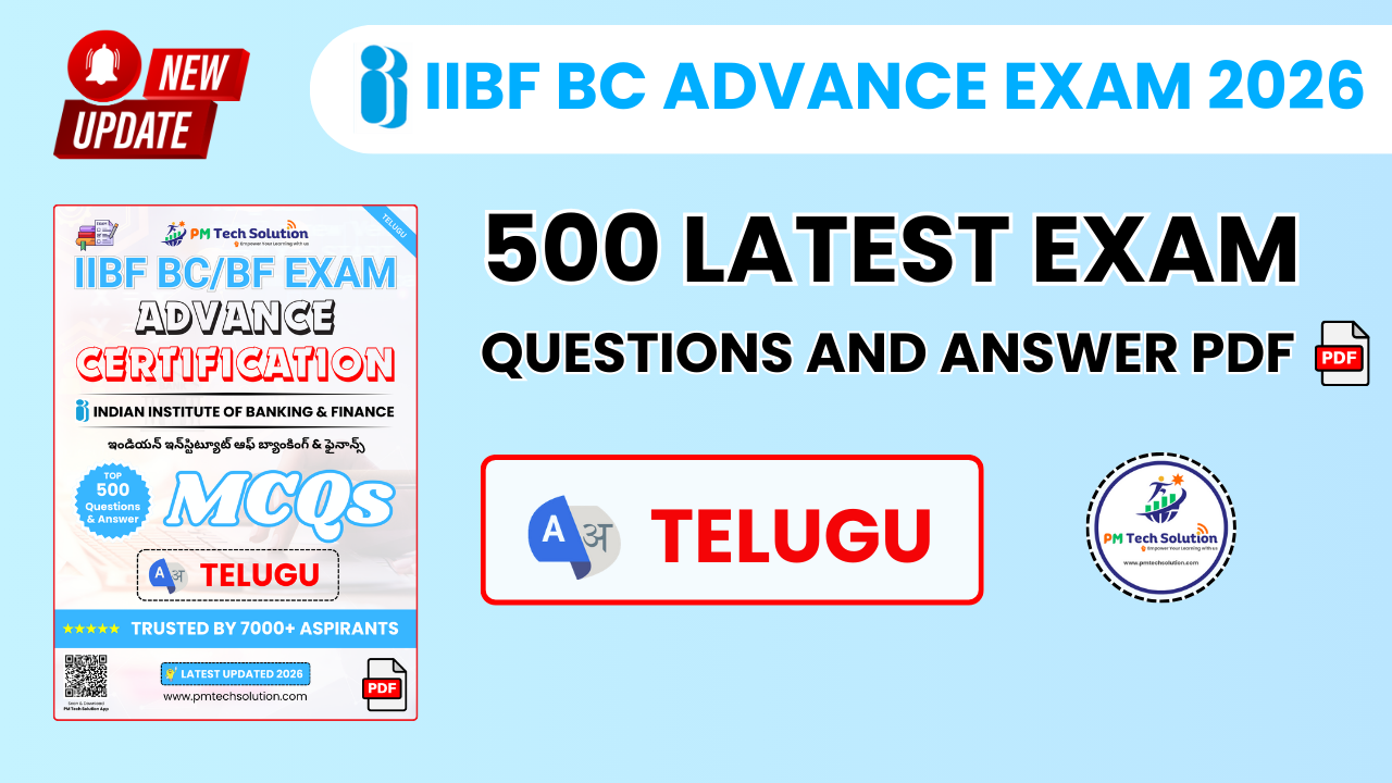 IIBF BC Advance Exam Questions Answer PDF Telugu 2026