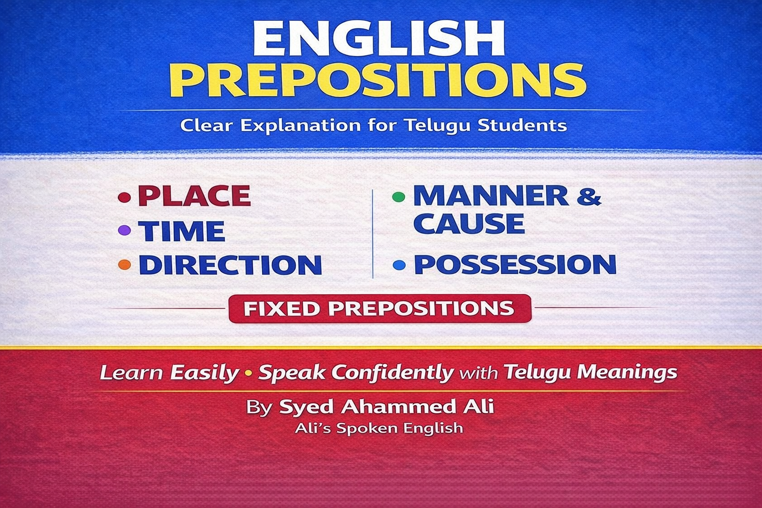 English Prepositions in Telugu