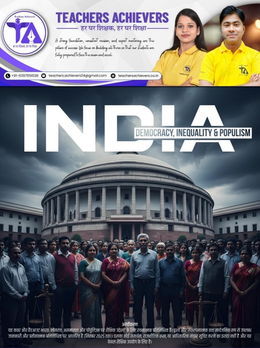 भारत में असमानता, लोकतंत्र और लोकलुभावनवाद