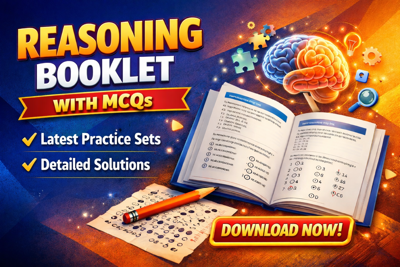 Reasoning Booklet with mcqs