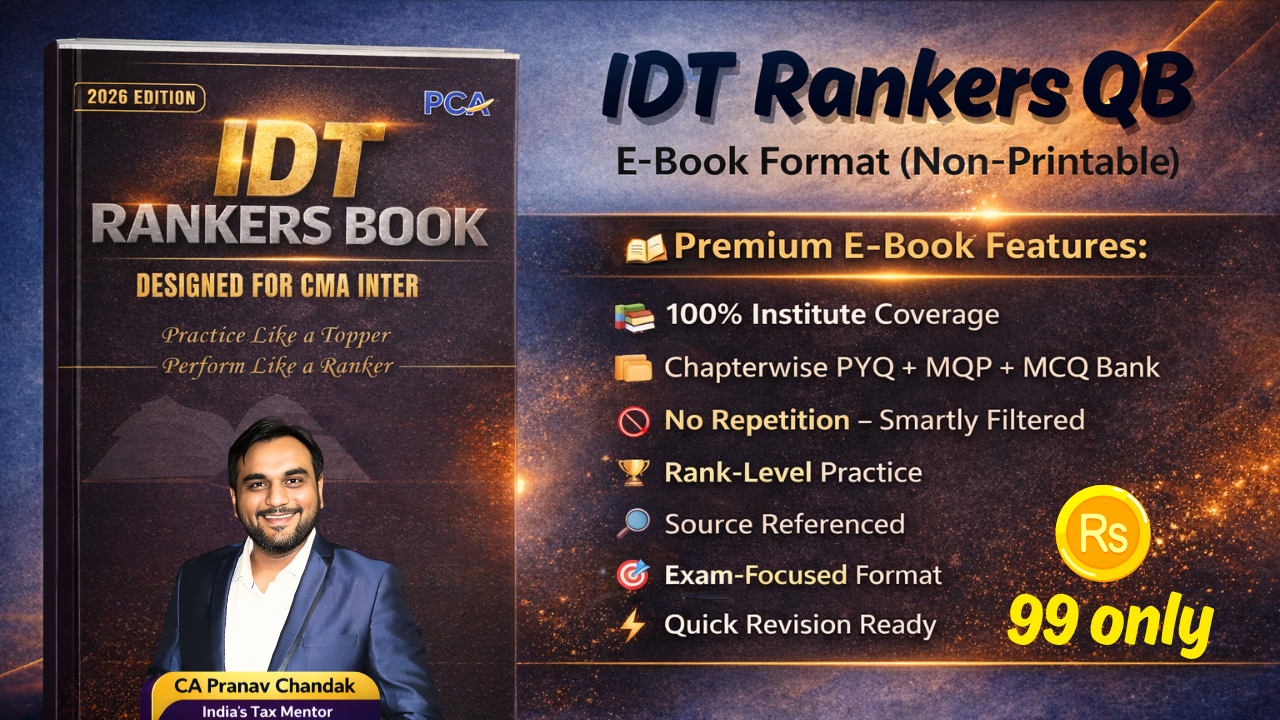 IDT Rankers Question Bank