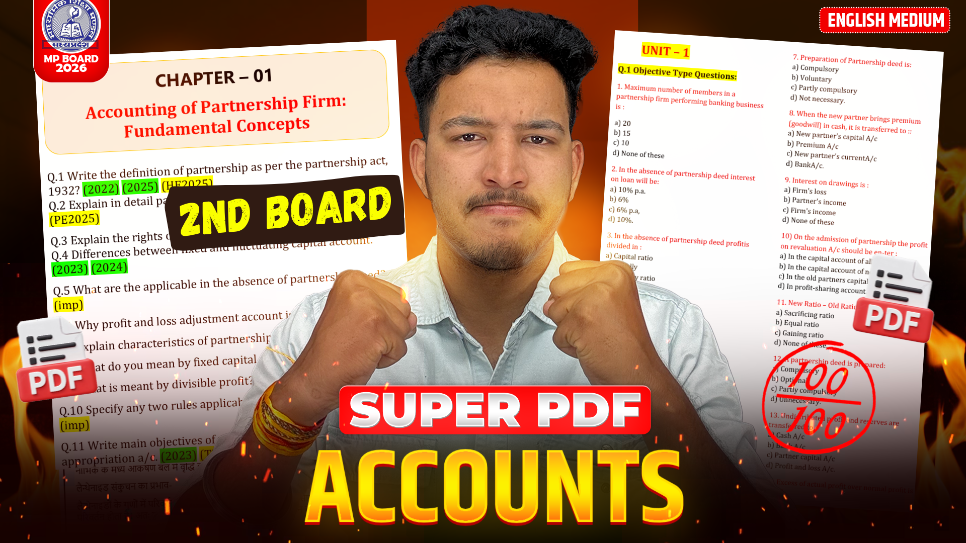 Accounts (EM) Super Pdf 2nd Board 2026 : Most Imp Question with solution