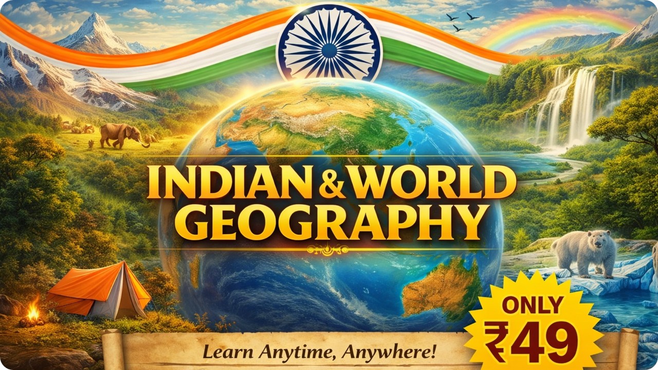 INDIAN AND WORLD GEOGRAPHY  भारतीय और विश्व भूगोल