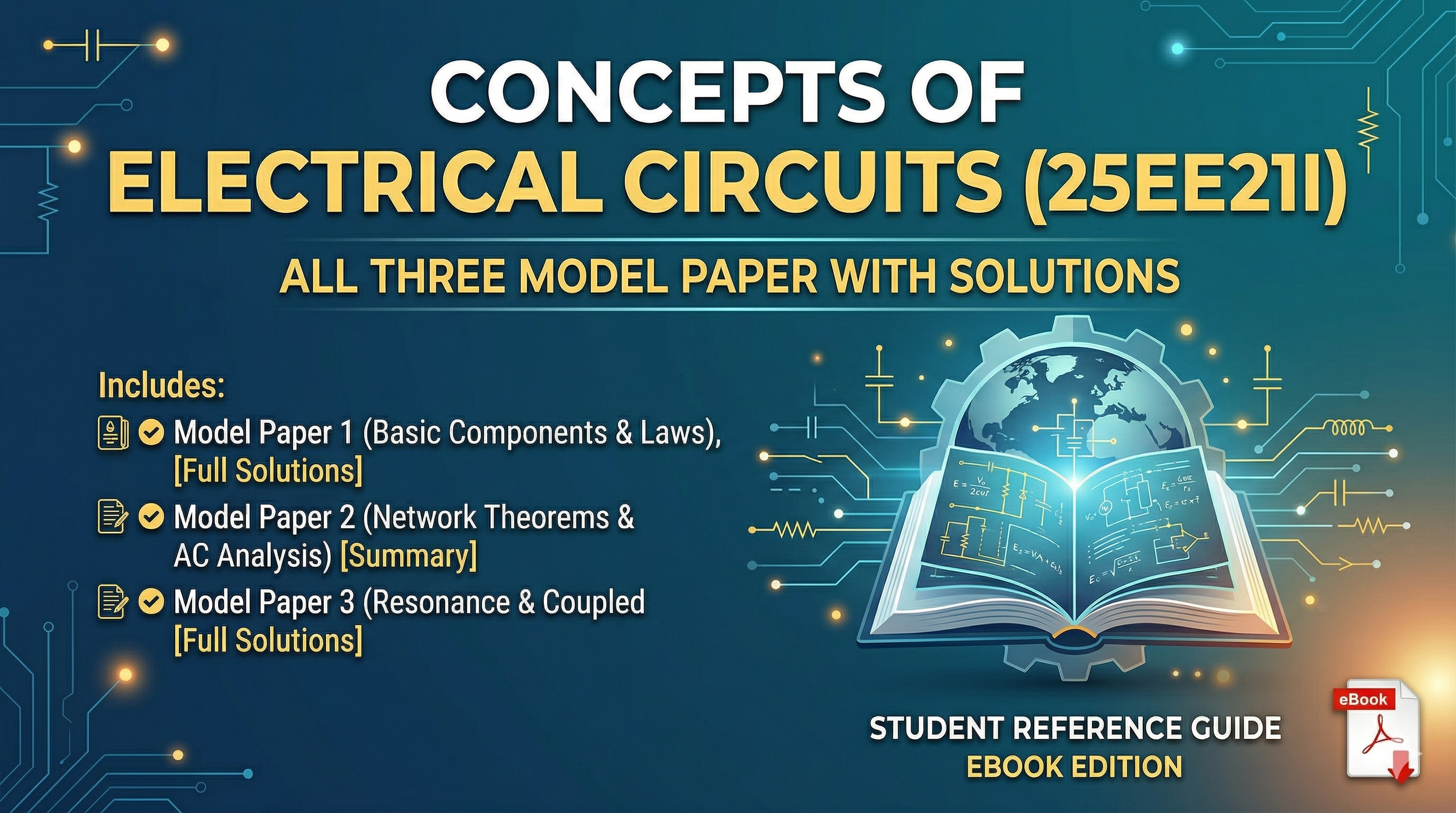 Concept of electrical circuits  Model question paper with solution