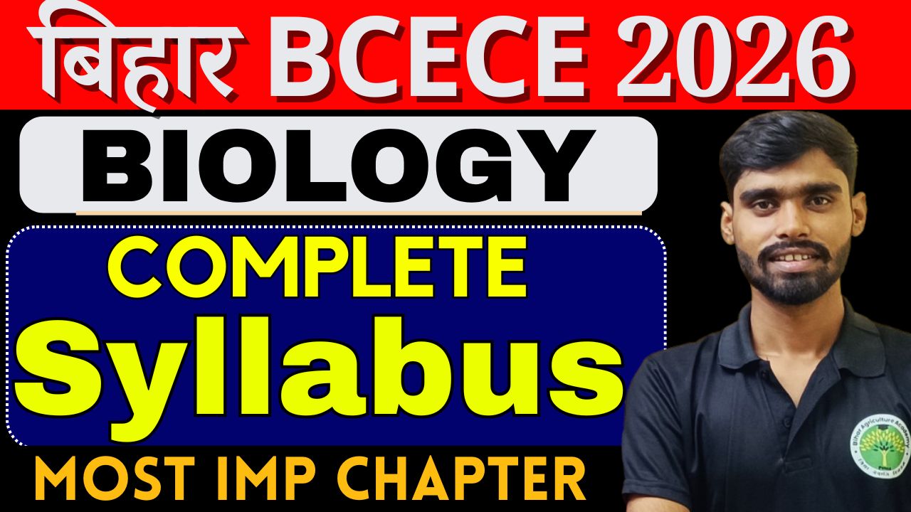 BCECE BIOLOGY SYLLABUS 2026