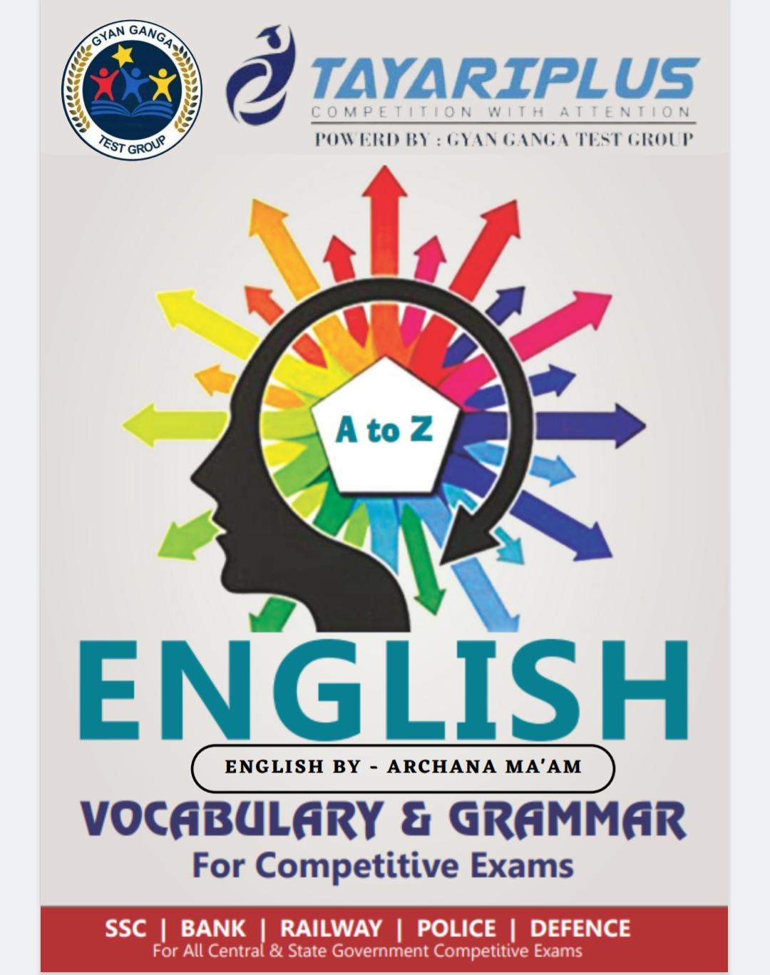 ENGLISH  VOCABULARY BOOK