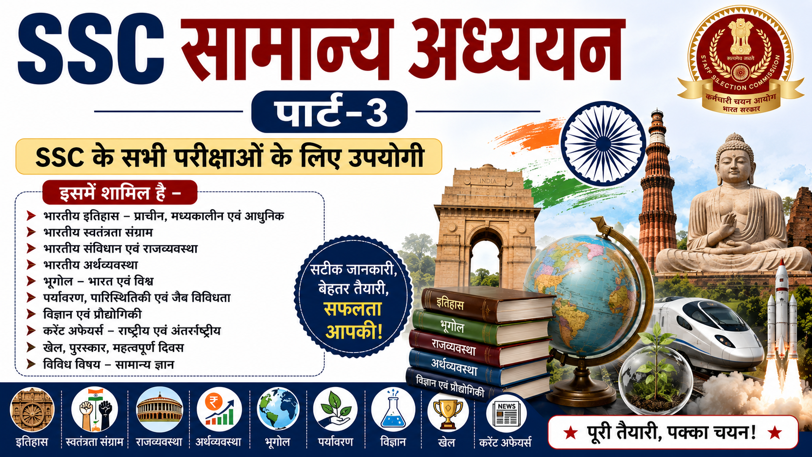 SSC सामान्य अध्ययन Part-3