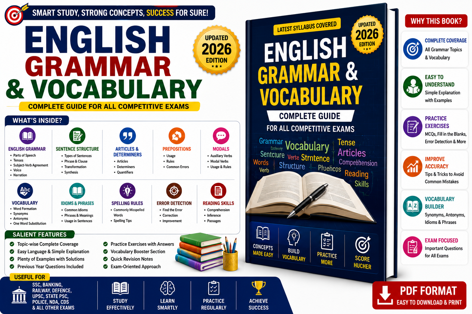 SSC English Grammar & Vocabulary