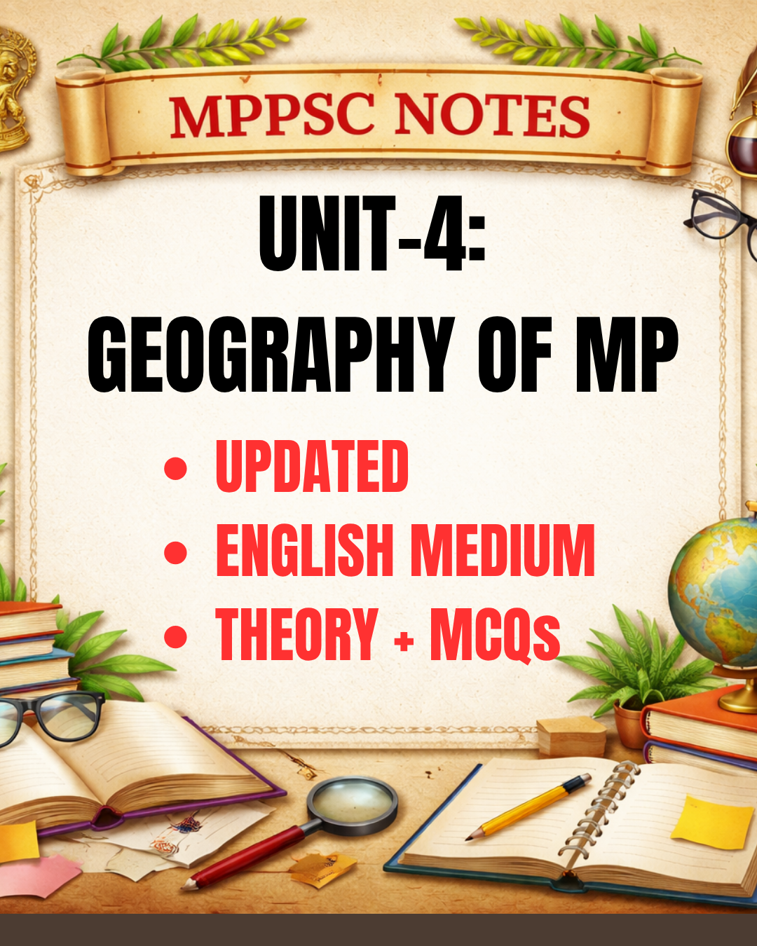 MPPSC PRE UNIT- 4 (MP GEOGRAPHY) (ENGLISH MEDIUM)