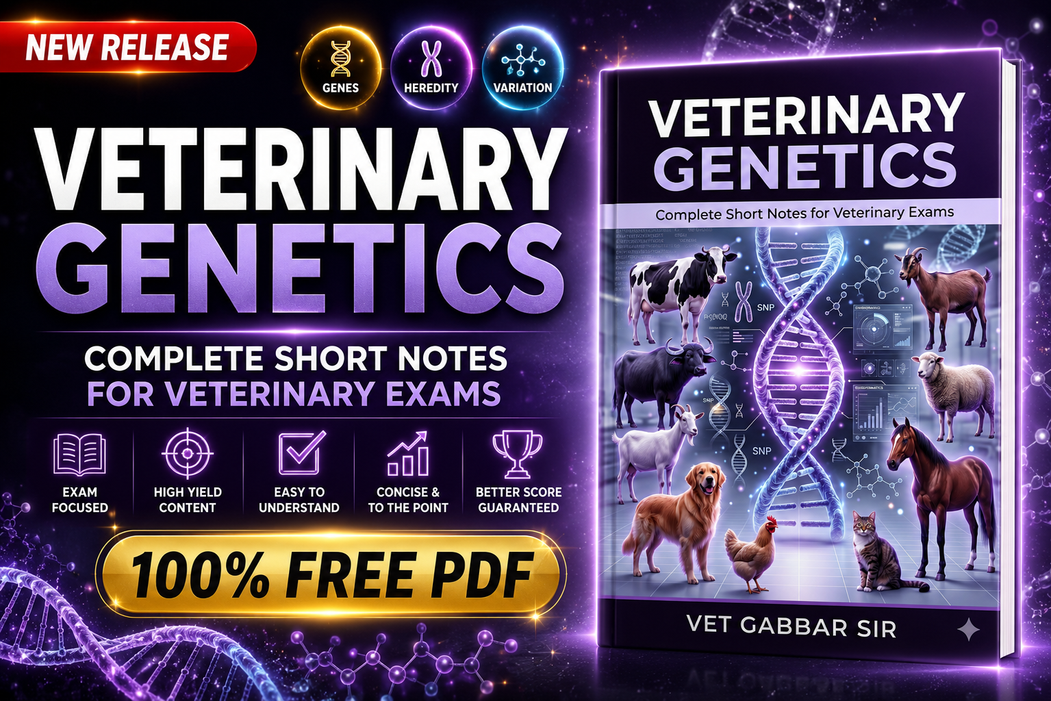 VETERINARY GENETICS Complete Short Notes