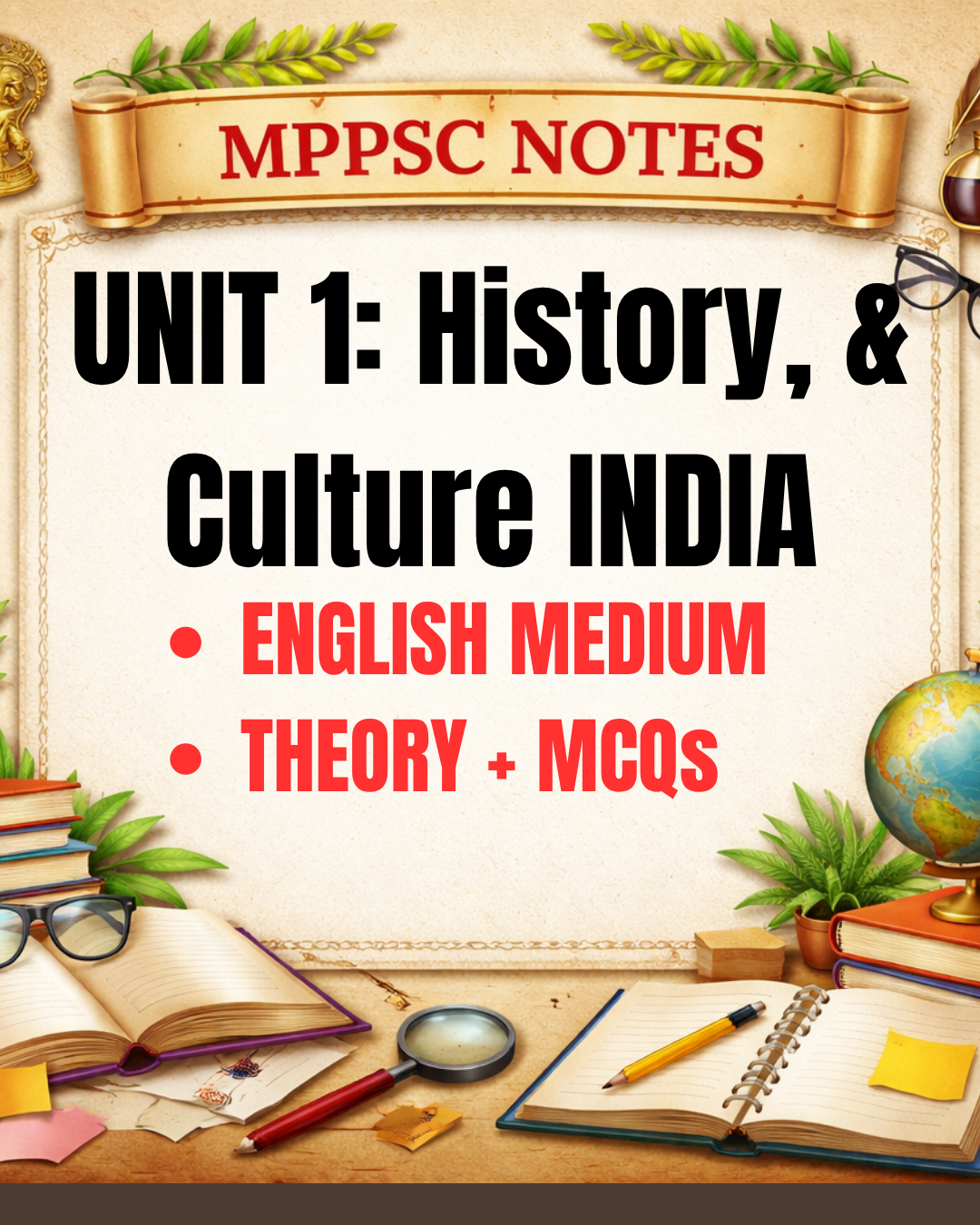 MPPSC PRE UNIT- 1 (Ancient and medieval HISTORY) - PART A (ENGLISH MEDIUM)