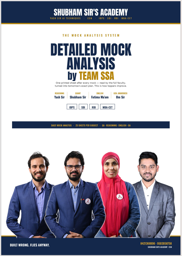 SSA Mock Analysis Book