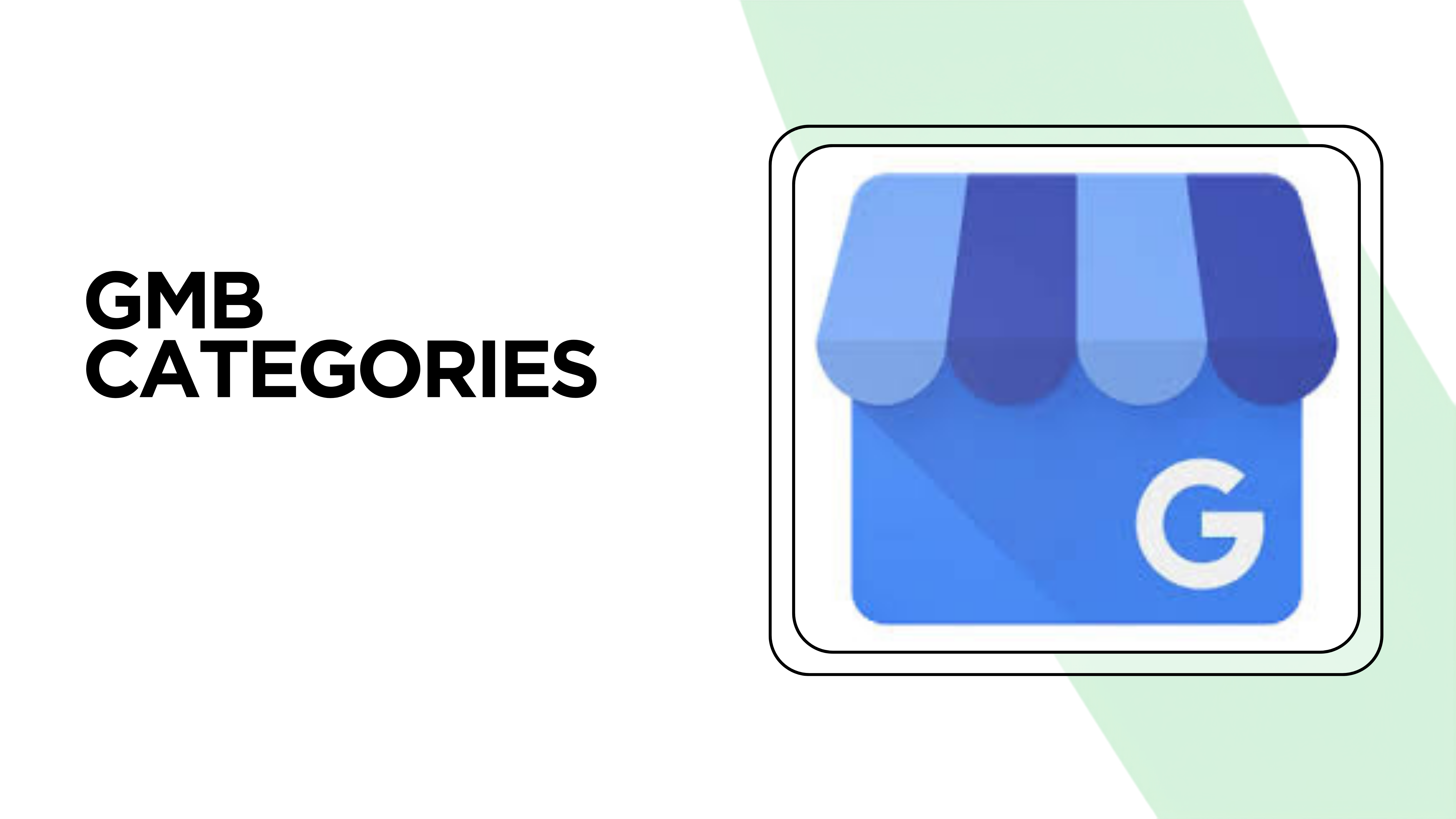 Google My Business Categories Download