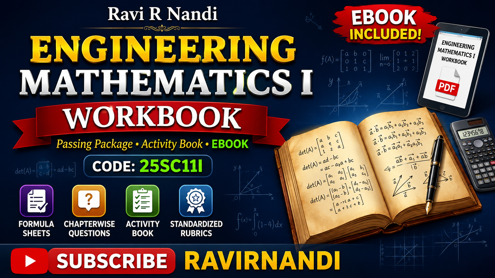 Engineering Mathematics - I (25SC11I) Workbook & Passing