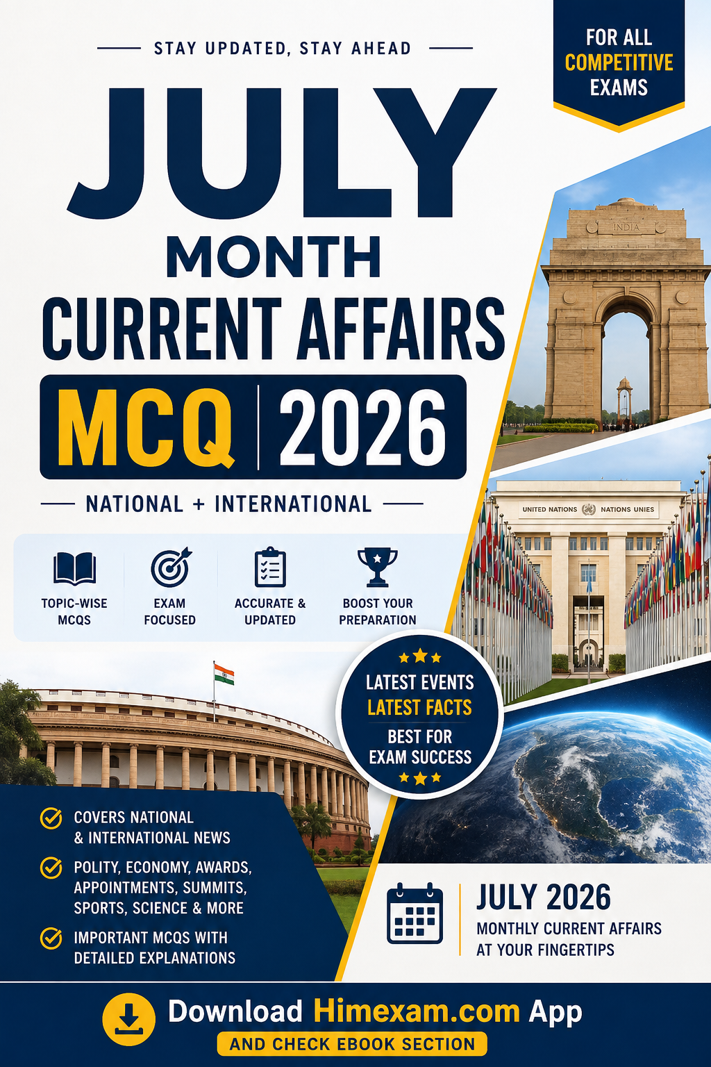 July month current Affairs 2026  english