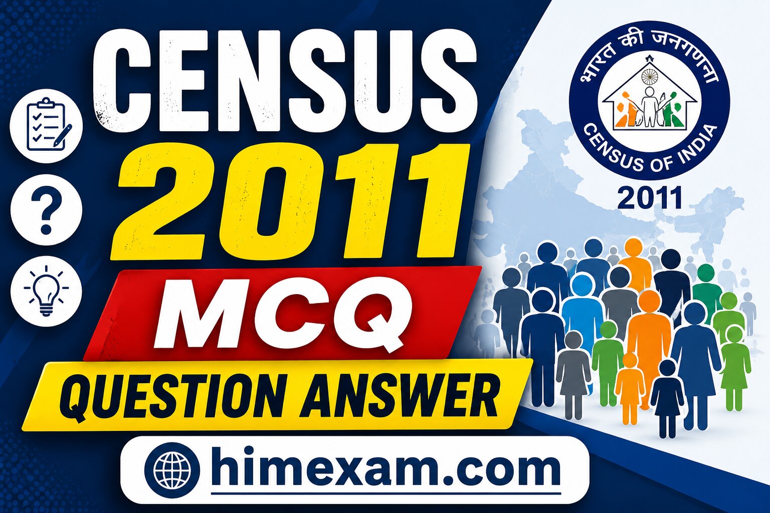 Census 2011 MCQ Question Answer
