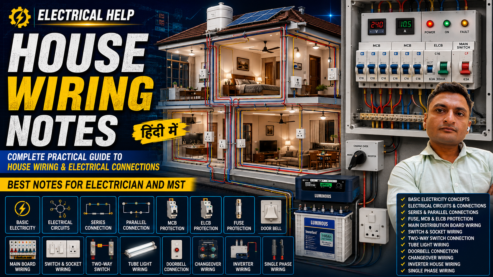 House Wiring Notes Hindi