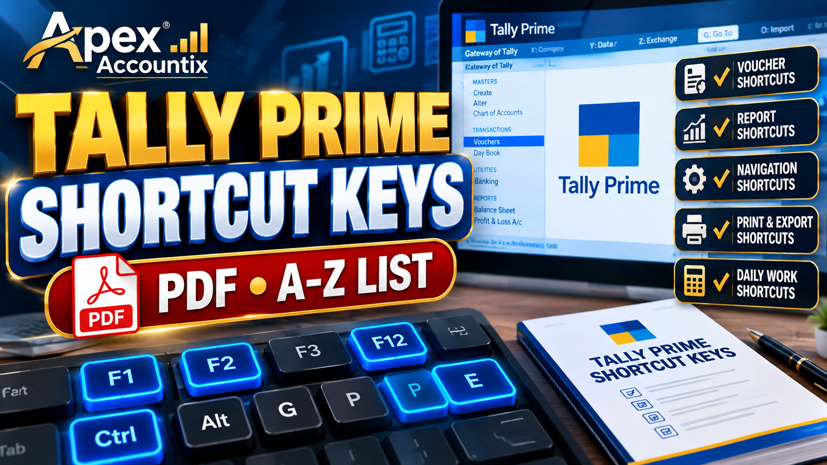 AA_TallyPrime_100 Shortcuts