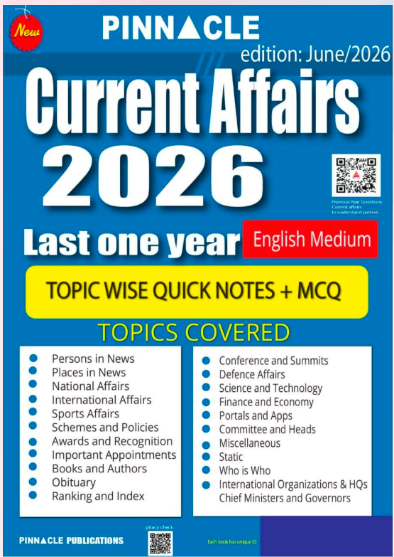 Pinnacle Yearly Current Affairs 2026 [English Medium]