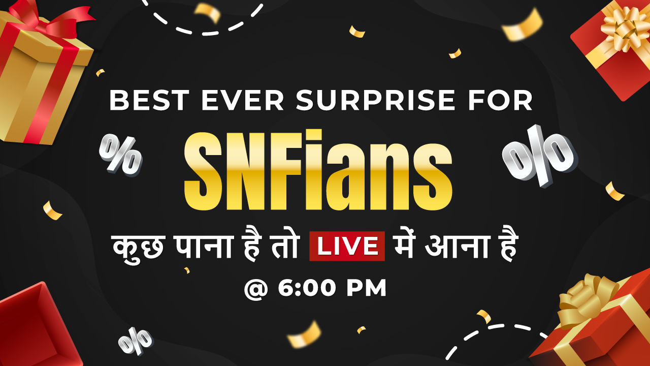Class 11th Live Biggest Surprise for SNFians