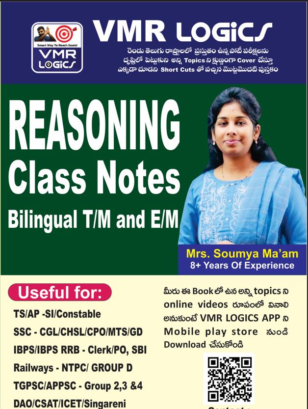 REASONING CLASS NOTES BY SOUMYA MADAM