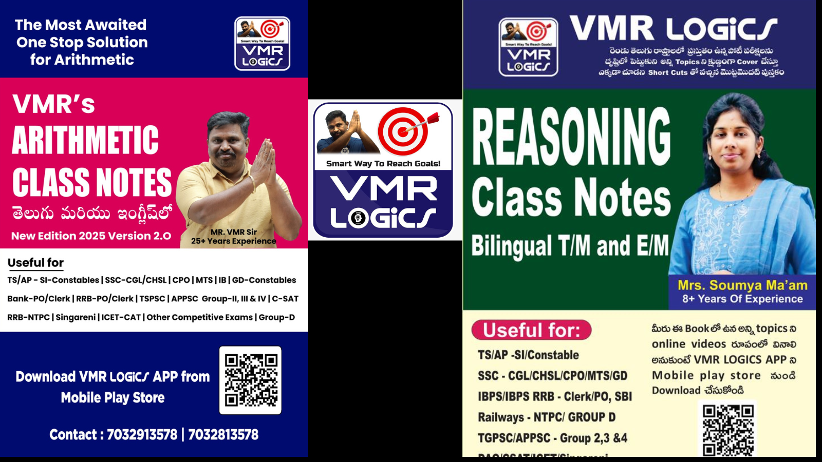 ARITHMETIC VMR SIR 2025 + REASONING SOUMYA MA'AM 2025
